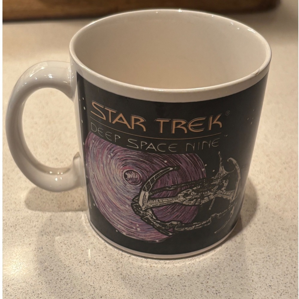 Vintage 1994 Star Trek Deep Space Nine Mug Applause Kira O'Brien DS9 Coffee Cup